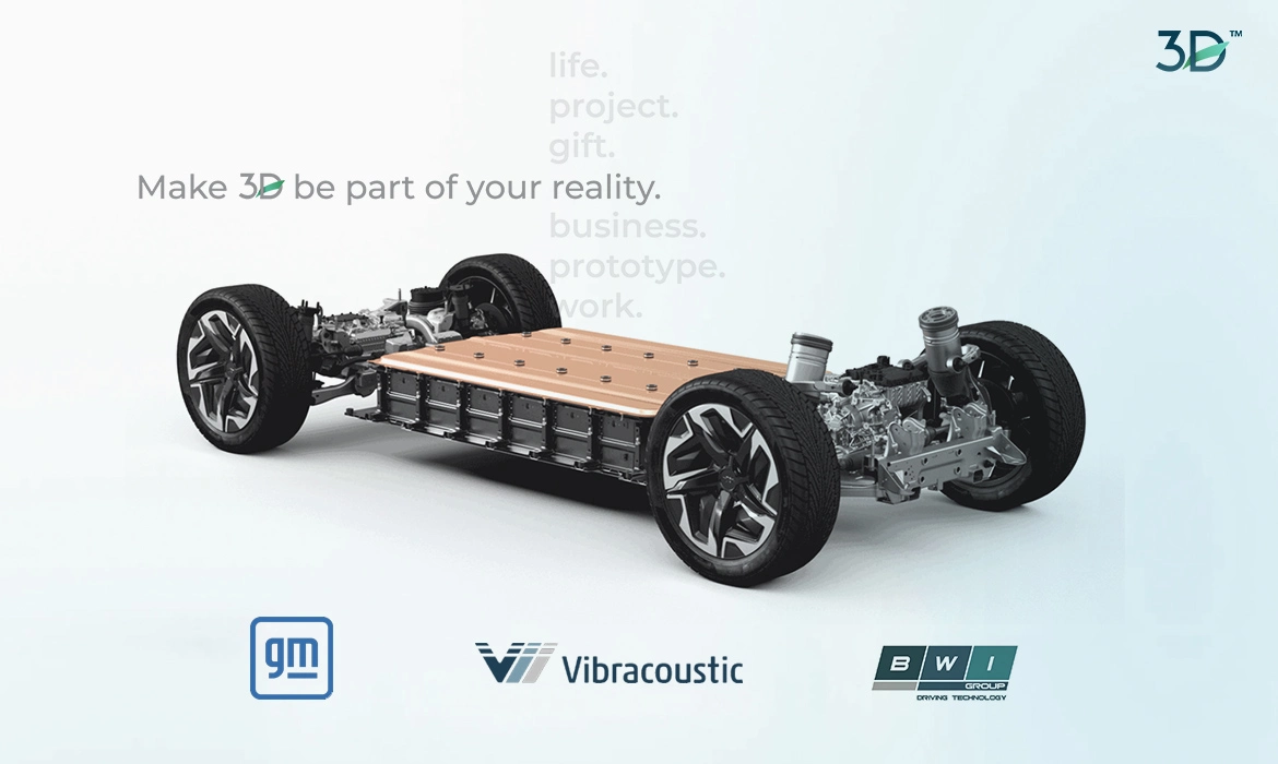 Manufactura Aditiva Automotriz en México, Plataforma GM BT1, desarrollada por GM y utilizada por las empresas Vibracoustic y BWI para la fabricación de vehículos